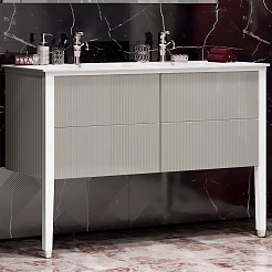 Opadiris Мебель для ванной Рубинно 120 4 ящика серая – фотография-4